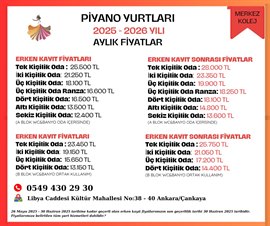 zel Piyano Kz Yurdu - Kltr ubesi
