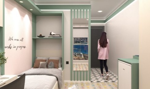 stanbul - Bykekmece, zel Ky Kz renci Yurdu (Bykekmece) - 1 Kiilik Oda