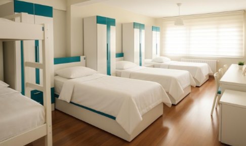 stanbul - Beikta, Beikta Academic House Kz renci Yurdu - 5 Kiilik Oda
